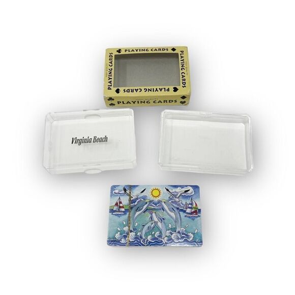 A Gift Corp High Quality Playing Cards Virginia Beach Dolphins NIP New Sealed - Picture 2 of 4